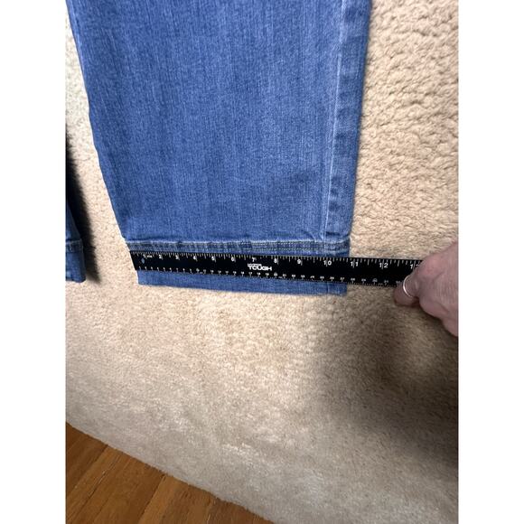 Habitat Clothes To Live In Jeans Wide Leg High Rise Cropped Blue Women Sz 10 EUC - Picture 9 of 15